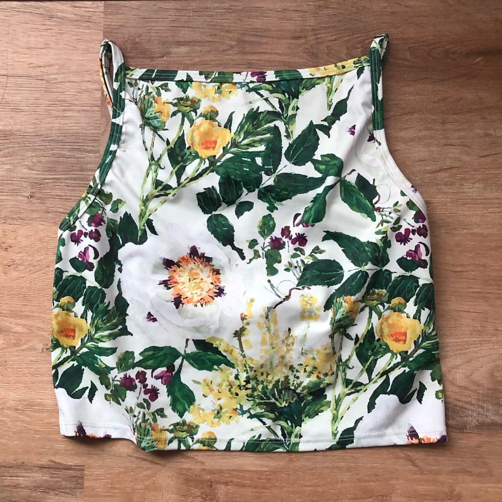 Kortni Jeane Whimsical Floral Square Top